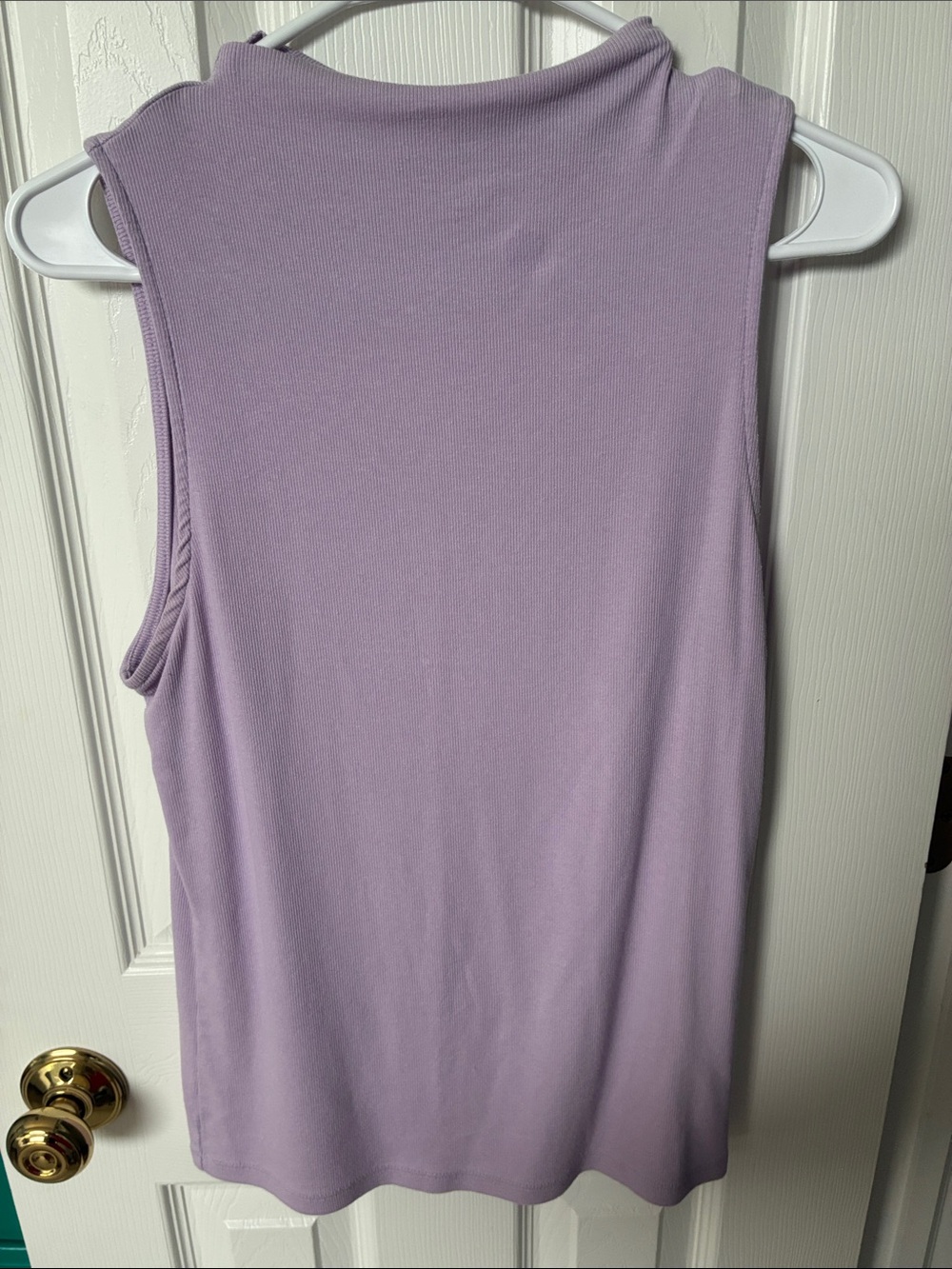 a new day Sleeveless Mock Neck Tank Top - Lavender